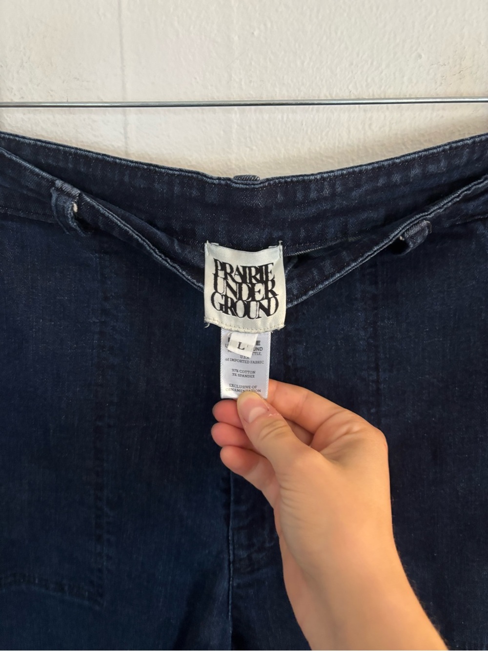 Prairie Underground Cropped High Waist Jean Large - Picture 4 of 7